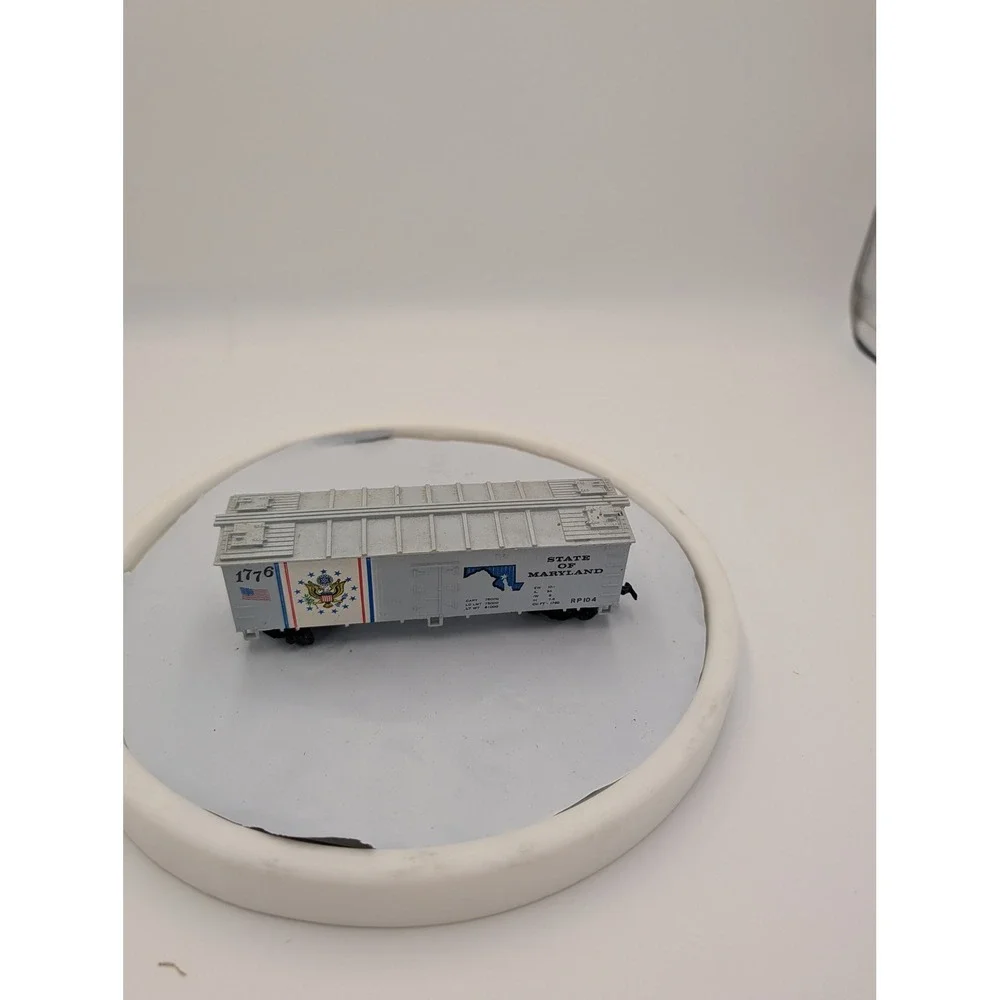 HO Scale State of Maryland 1776 Bicentennial Boxcar‎ Silver RP104 RP 104